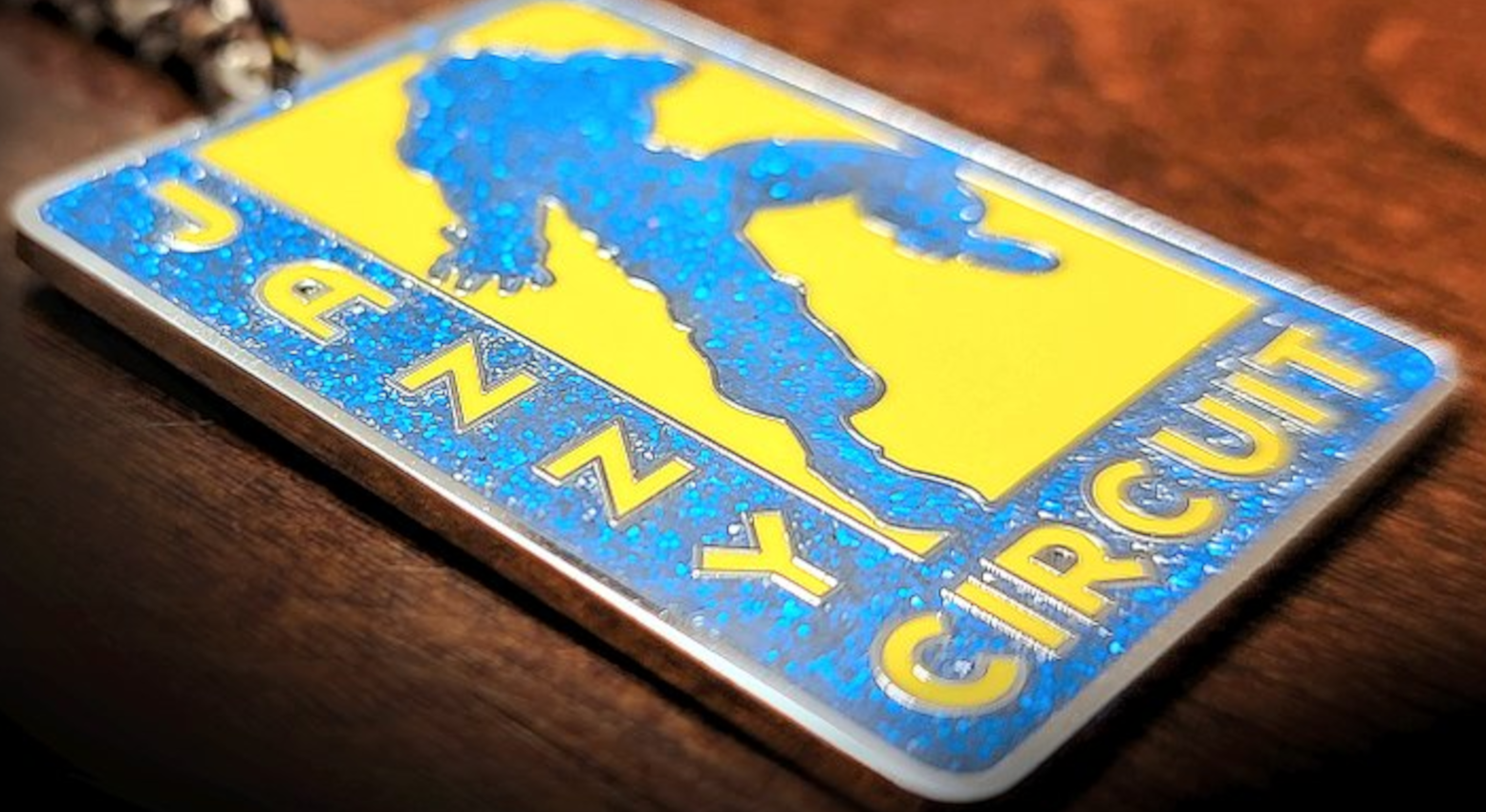 Jazzy Circuit Menu BG Arcade Candy Co Keychain